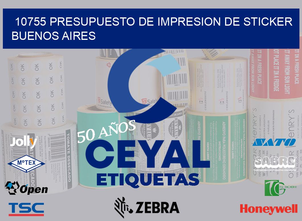 10755 PRESUPUESTO DE IMPRESION DE STICKER BUENOS AIRES