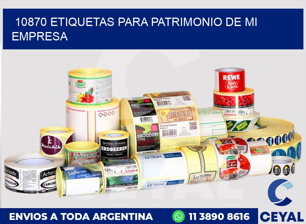 10870 ETIQUETAS PARA PATRIMONIO DE MI EMPRESA