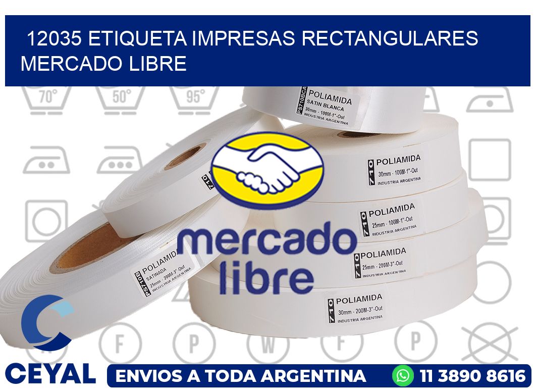 12035 ETIQUETA IMPRESAS RECTANGULARES MERCADO LIBRE