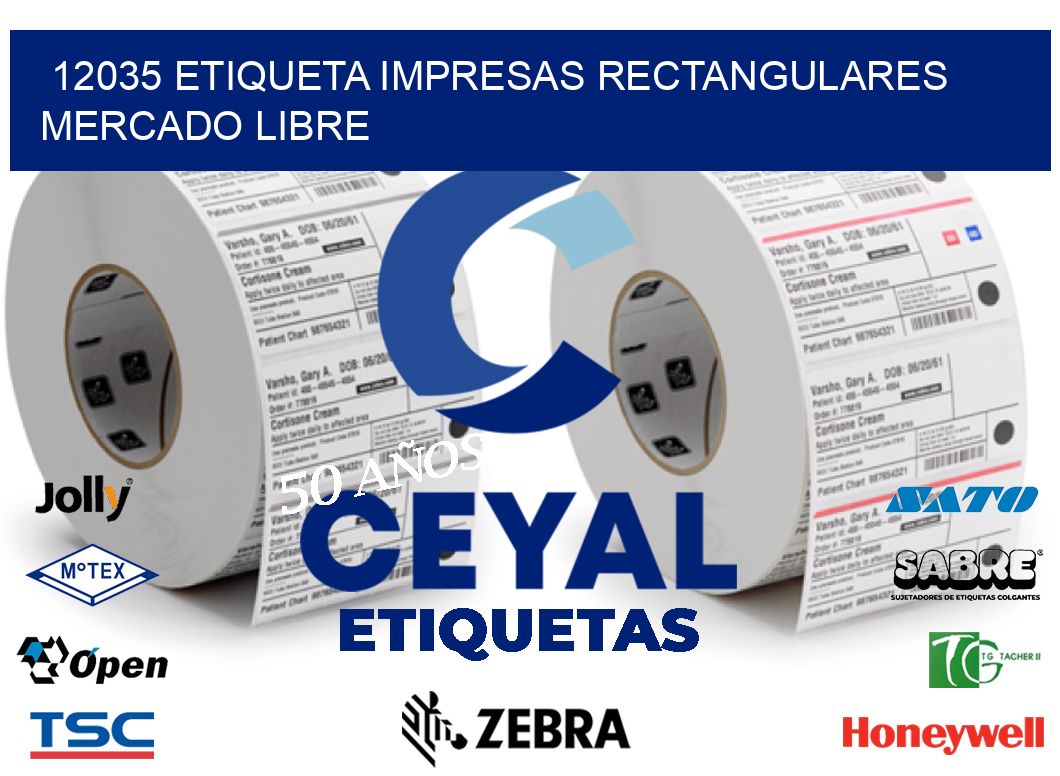 12035 ETIQUETA IMPRESAS RECTANGULARES MERCADO LIBRE