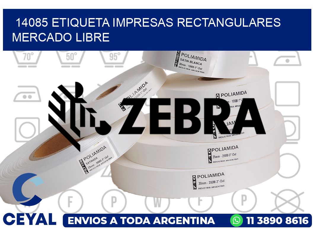 14085 ETIQUETA IMPRESAS RECTANGULARES MERCADO LIBRE
