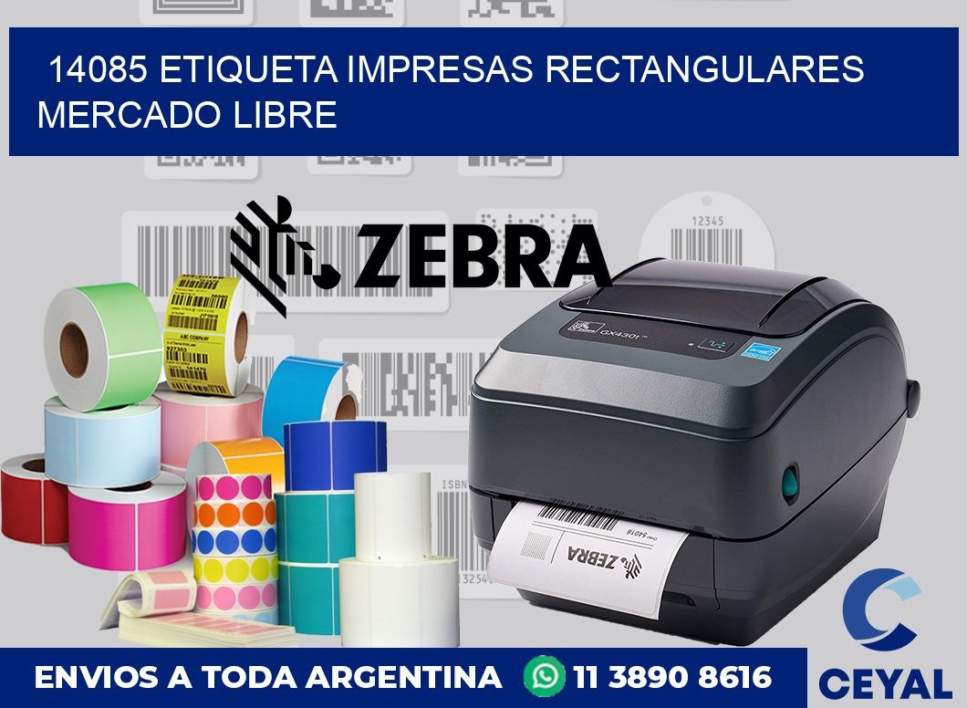 14085 ETIQUETA IMPRESAS RECTANGULARES MERCADO LIBRE