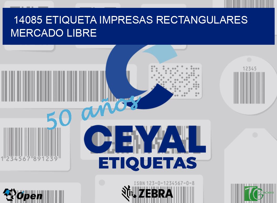 14085 ETIQUETA IMPRESAS RECTANGULARES MERCADO LIBRE