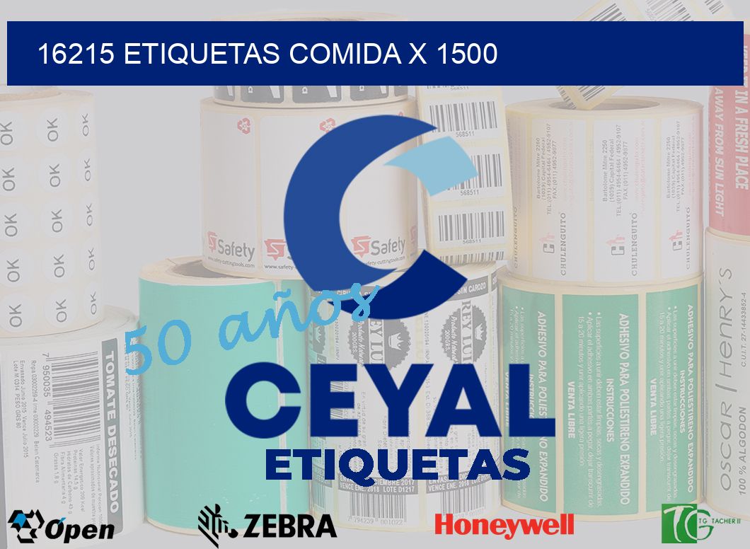 16215 etiquetas comida x 1500