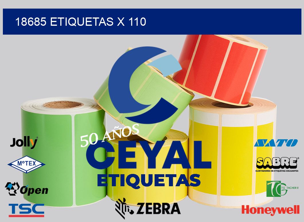 18685 Etiquetas x 110