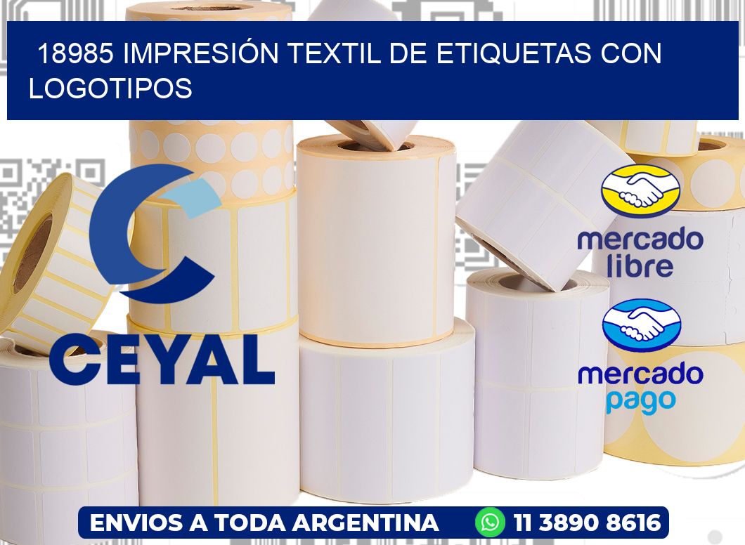 18985 IMPRESIÓN TEXTIL DE ETIQUETAS CON LOGOTIPOS