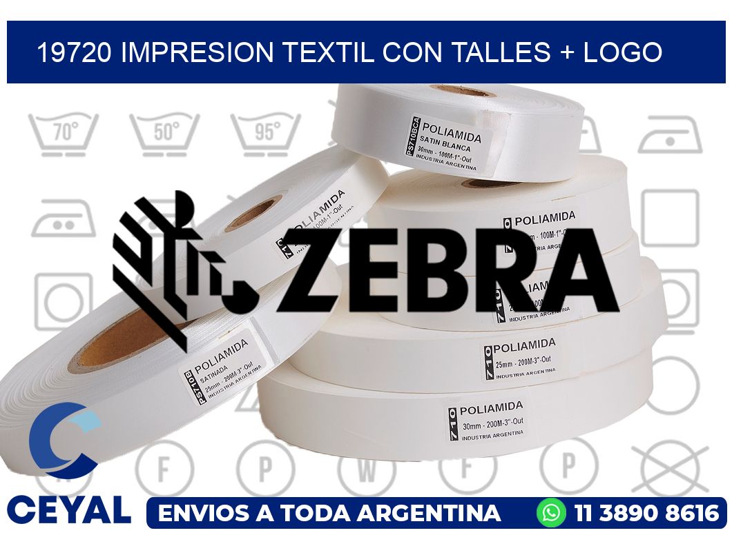 19720 IMPRESION TEXTIL CON TALLES + LOGO