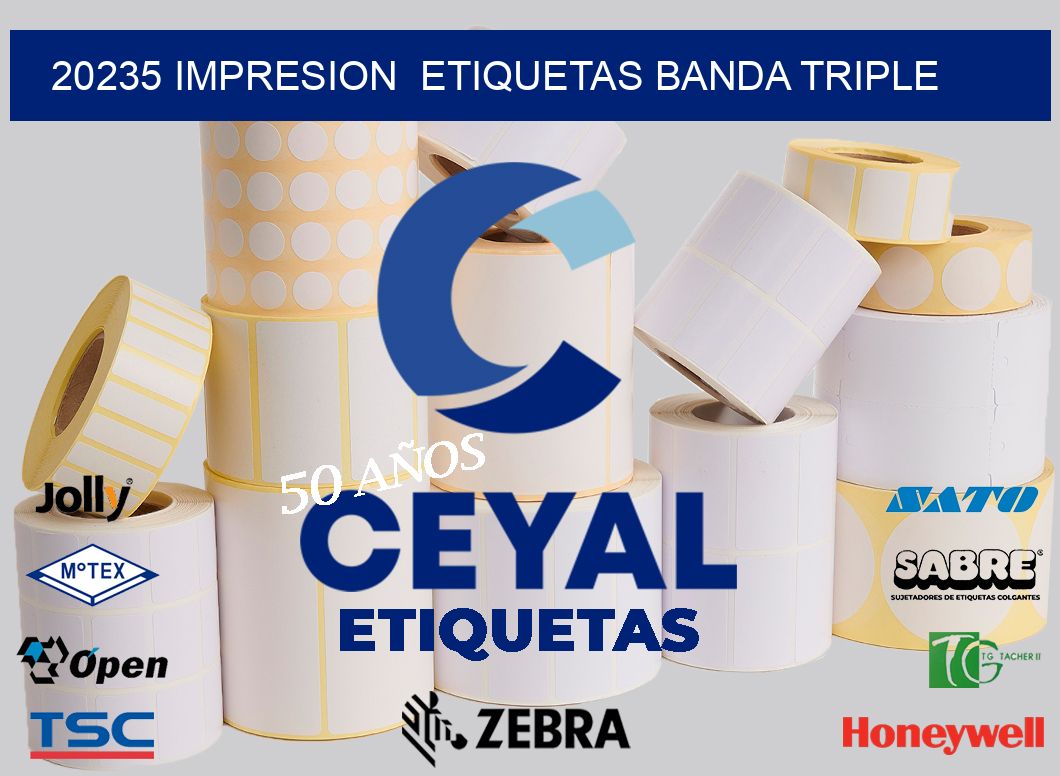 20235 impresion  etiquetas banda triple