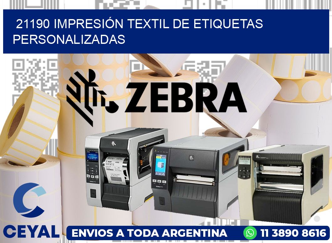 21190 IMPRESIÓN TEXTIL DE ETIQUETAS PERSONALIZADAS