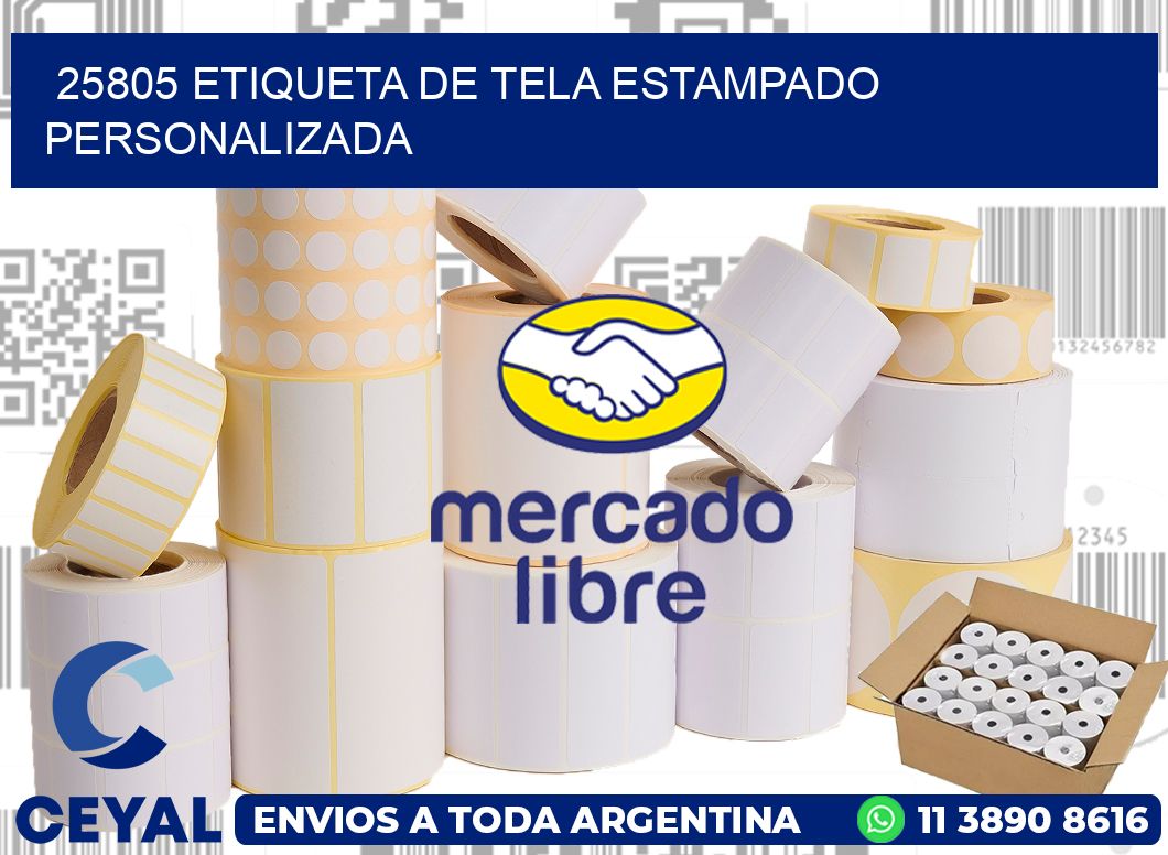 25805 ETIQUETA DE TELA ESTAMPADO PERSONALIZADA