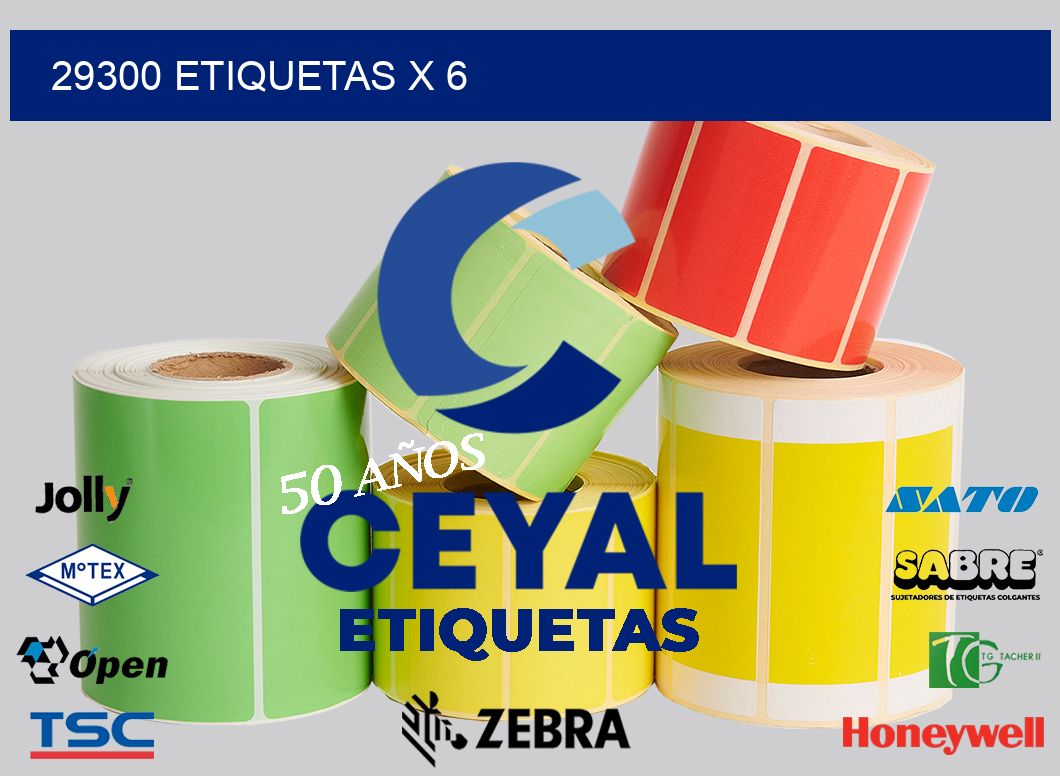 29300 Etiquetas x 6
