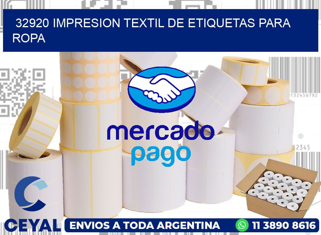 32920 IMPRESION TEXTIL DE ETIQUETAS PARA ROPA