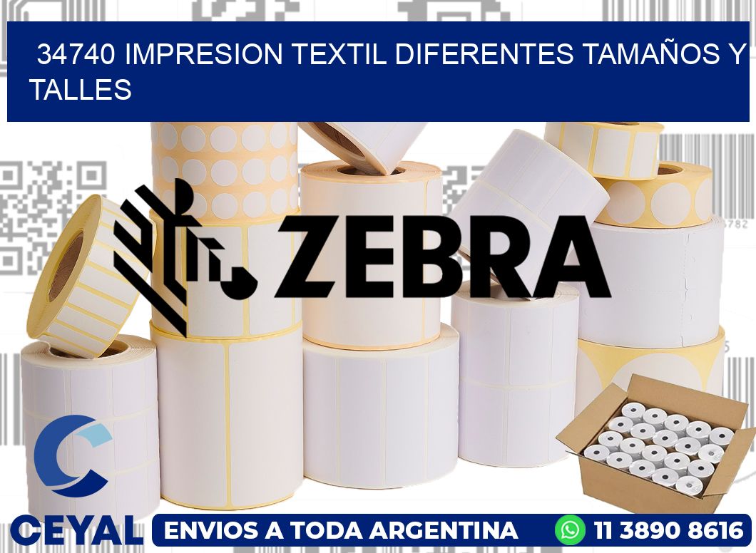 34740 IMPRESION TEXTIL DIFERENTES TAMAÑOS Y TALLES
