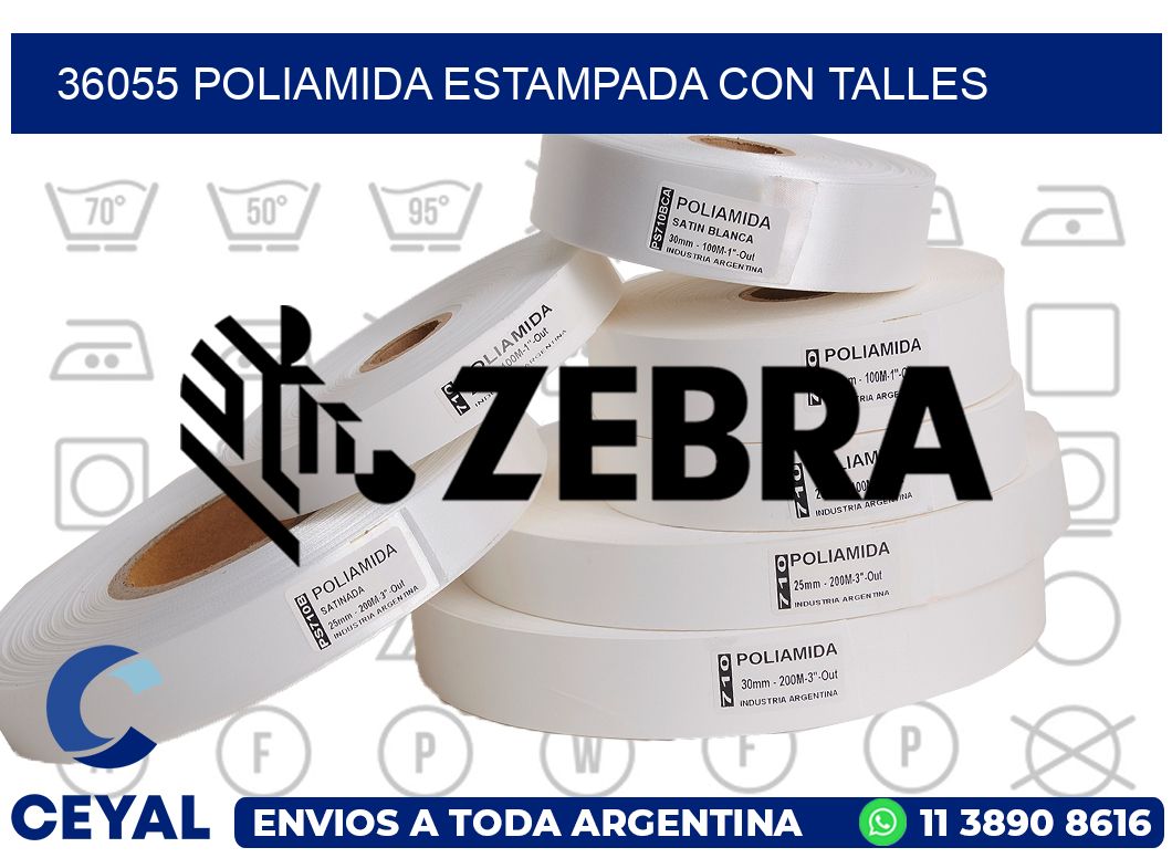 36055 POLIAMIDA ESTAMPADA CON TALLES