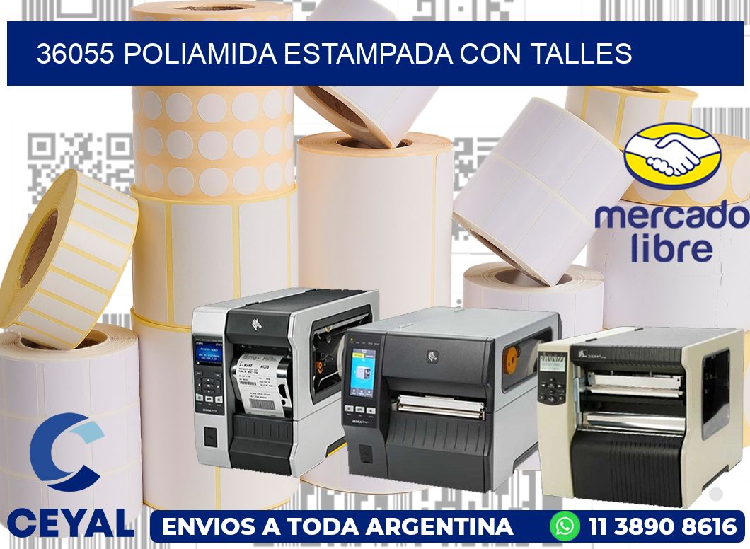36055 POLIAMIDA ESTAMPADA CON TALLES