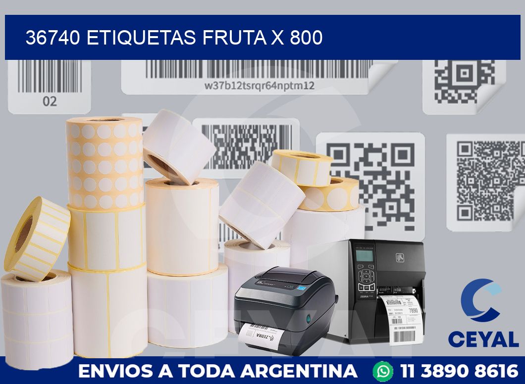 36740 etiquetas fruta x 800