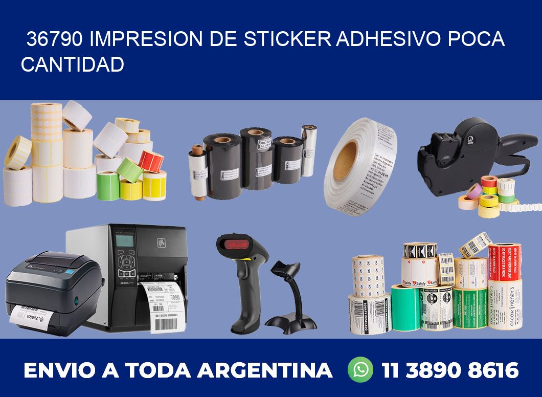 36790 IMPRESION DE STICKER ADHESIVO POCA CANTIDAD