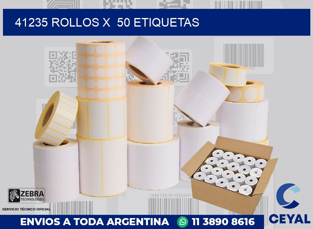 41235 Rollos x 50 etiquetas