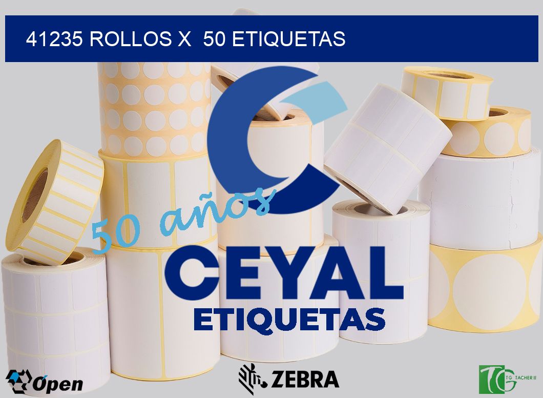 41235 Rollos x  50 etiquetas
