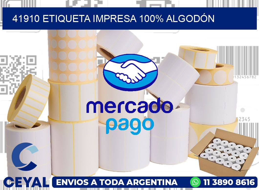 41910 ETIQUETA IMPRESA 100% ALGODÓN