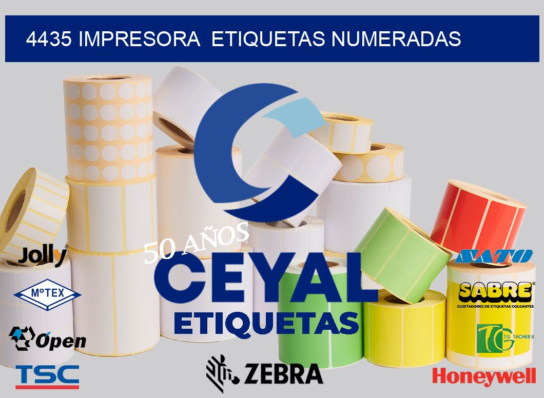 4435 impresora  etiquetas numeradas