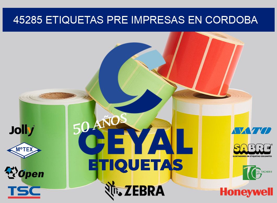 45285 ETIQUETAS PRE IMPRESAS EN CORDOBA