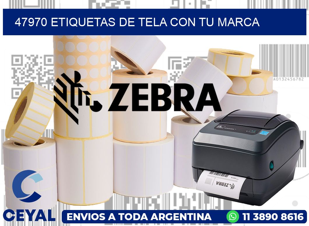 47970 ETIQUETAS DE TELA CON TU MARCA