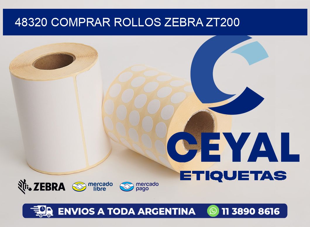 48320 COMPRAR ROLLOS ZEBRA ZT200