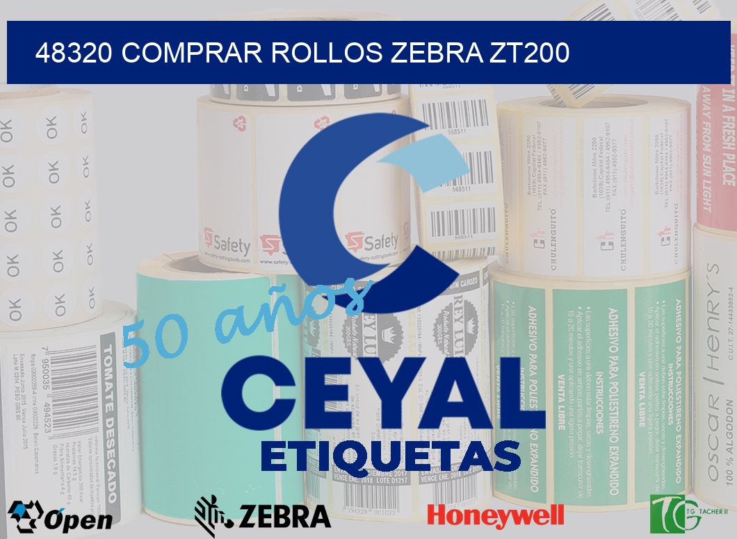 48320 COMPRAR ROLLOS ZEBRA ZT200