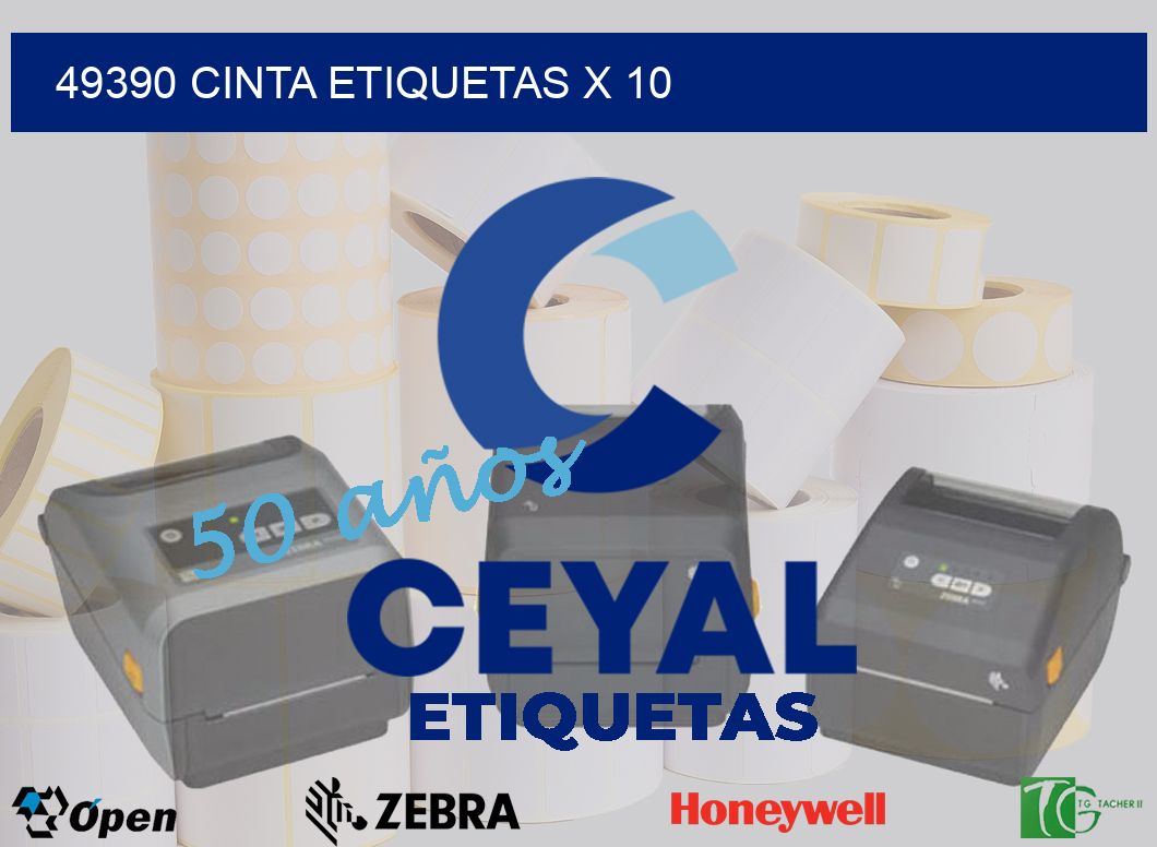 49390 cinta etiquetas x 10