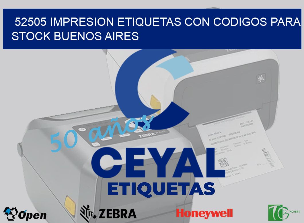 52505 IMPRESION ETIQUETAS CON CODIGOS PARA STOCK BUENOS AIRES