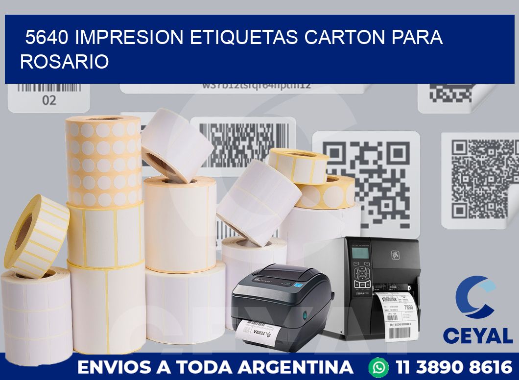 5640 IMPRESION ETIQUETAS CARTON PARA ROSARIO