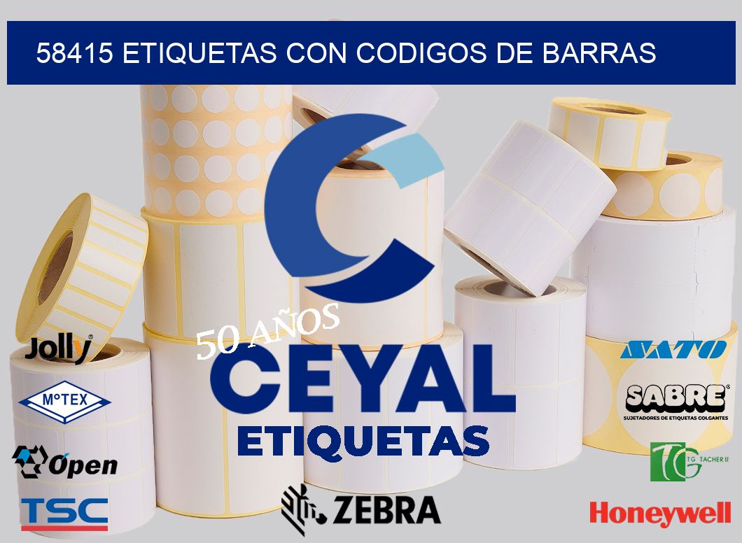 58415 ETIQUETAS CON CODIGOS DE BARRAS