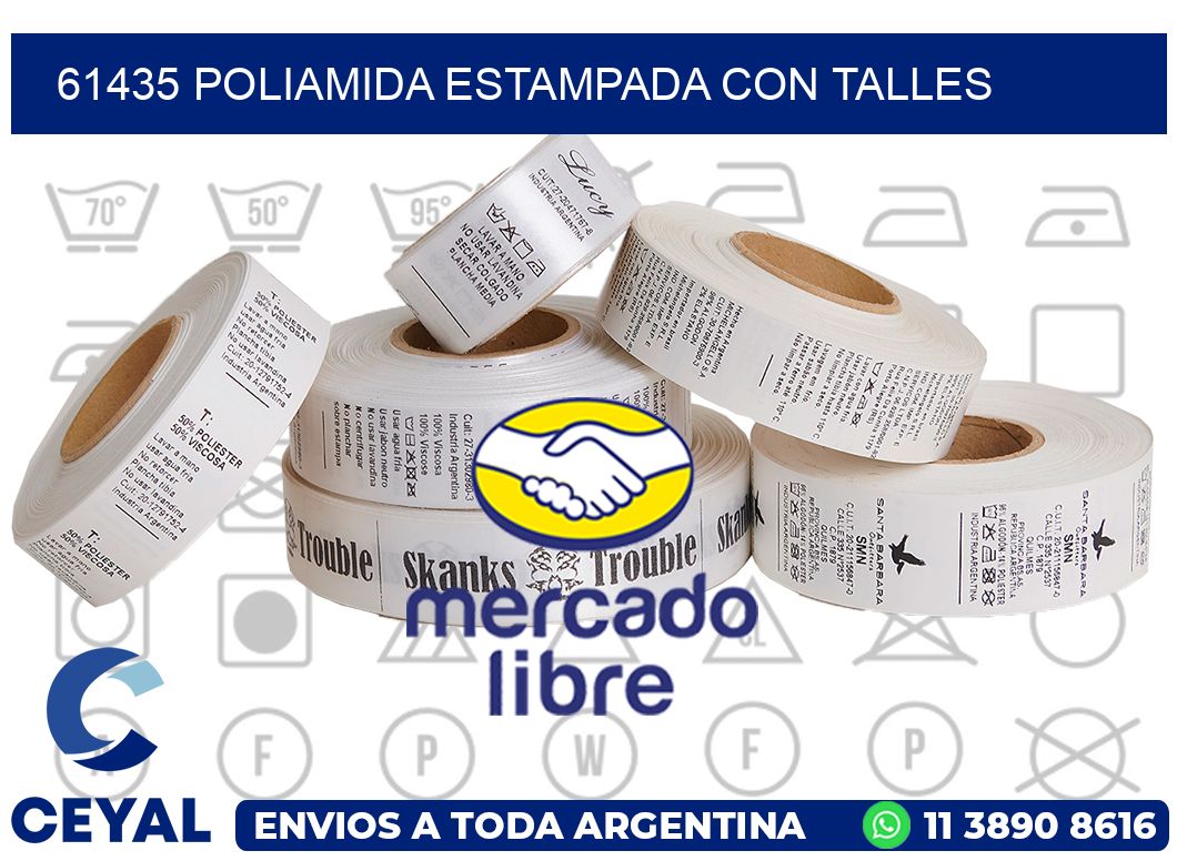 61435 POLIAMIDA ESTAMPADA CON TALLES