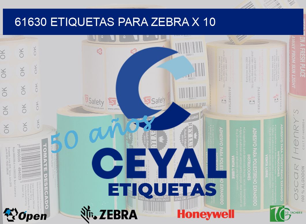 61630 etiquetas para zebra x 10