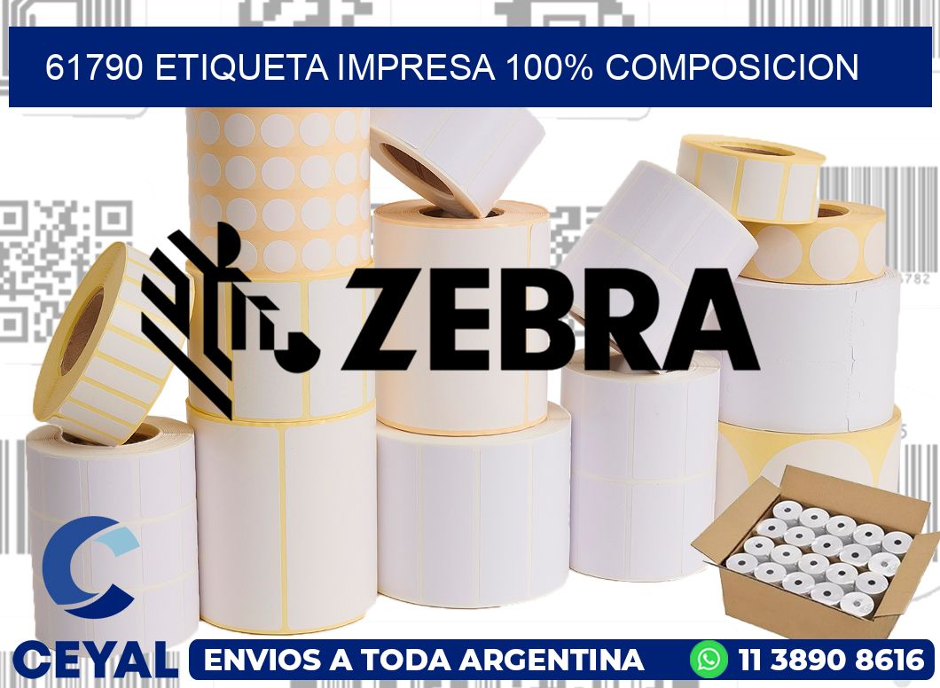 61790 ETIQUETA IMPRESA 100% COMPOSICION