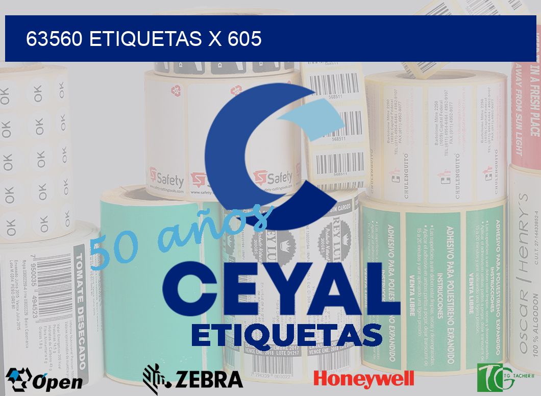 63560 Etiquetas x 605
