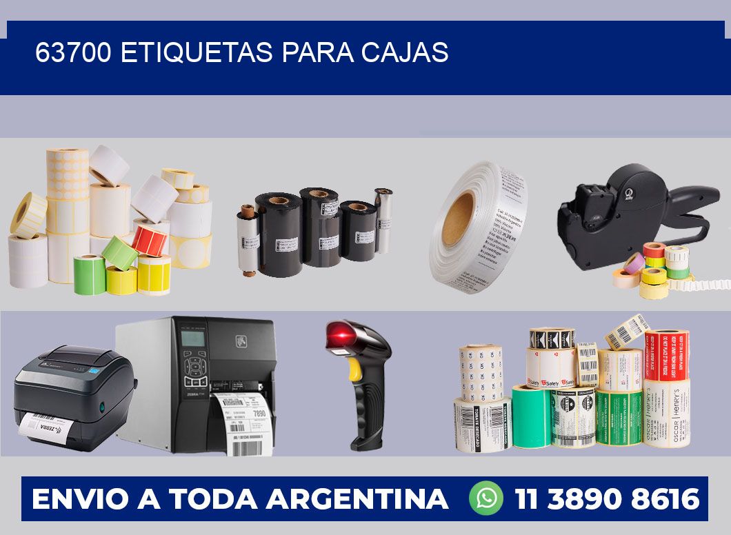 63700 ETIQUETAS PARA CAJAS