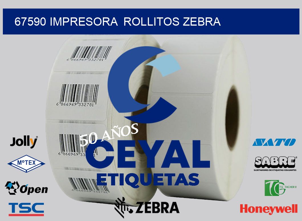67590 impresora  rollitos zebra