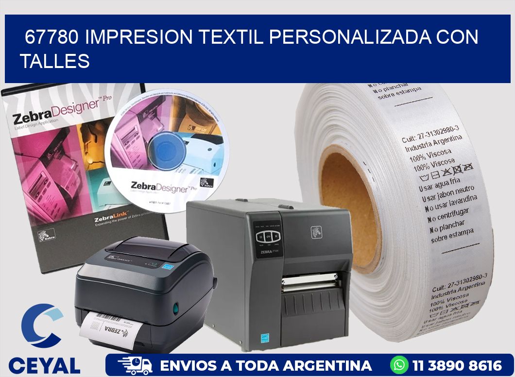 67780 IMPRESION TEXTIL PERSONALIZADA CON TALLES