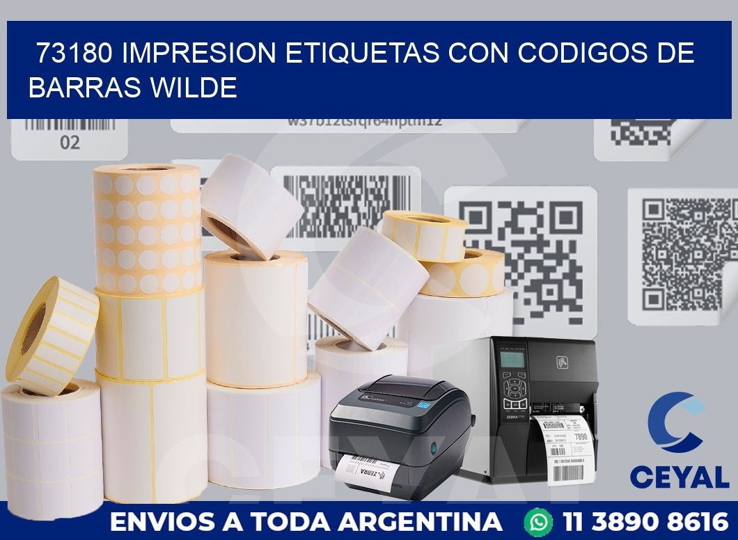 73180 IMPRESION ETIQUETAS CON CODIGOS DE BARRAS WILDE