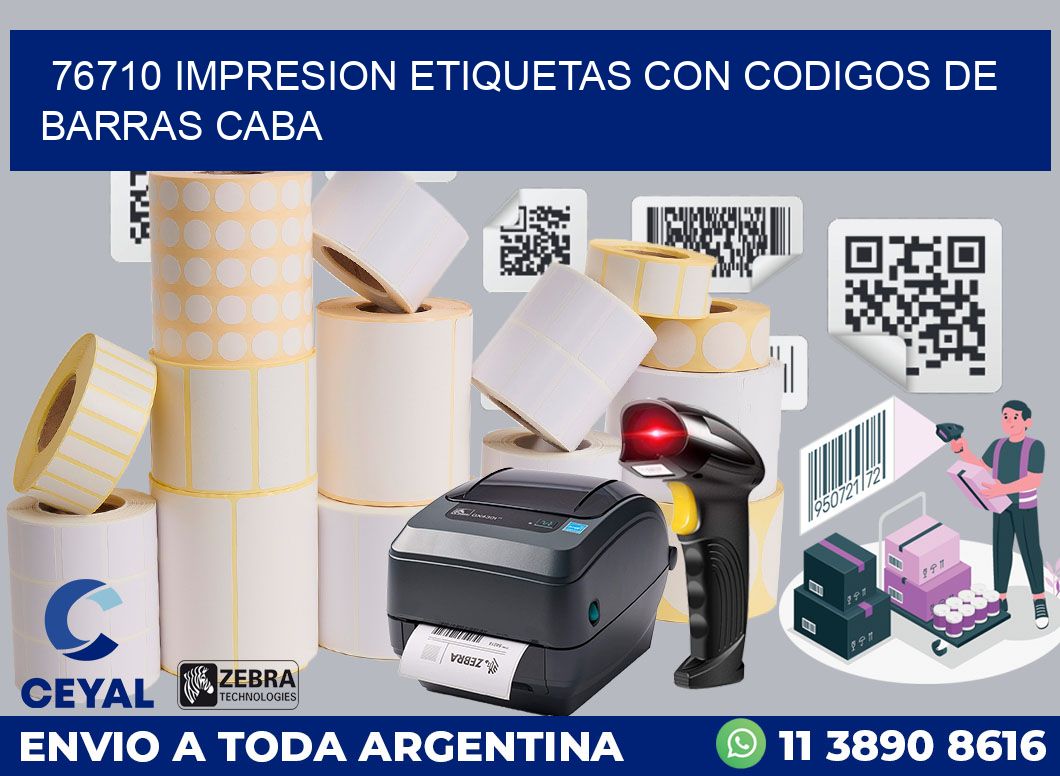 76710 IMPRESION ETIQUETAS CON CODIGOS DE BARRAS CABA