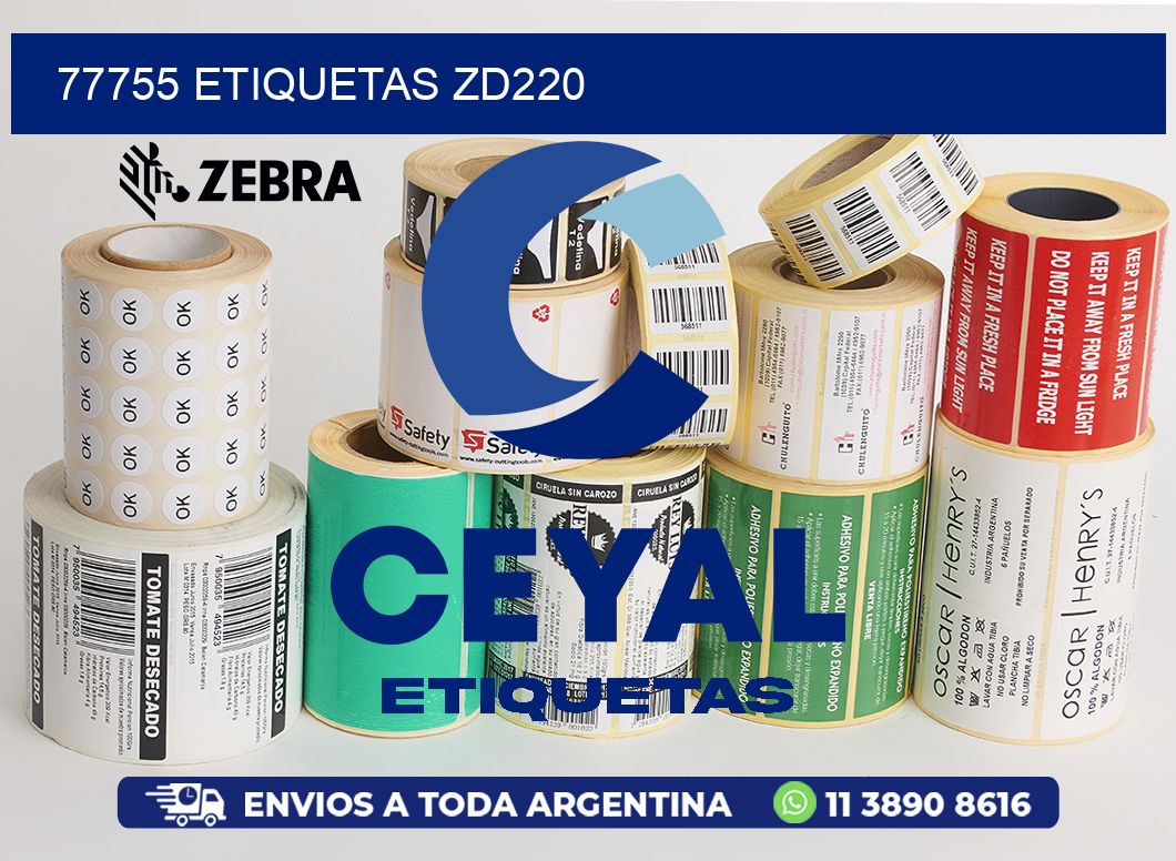 77755 ETIQUETAS ZD220