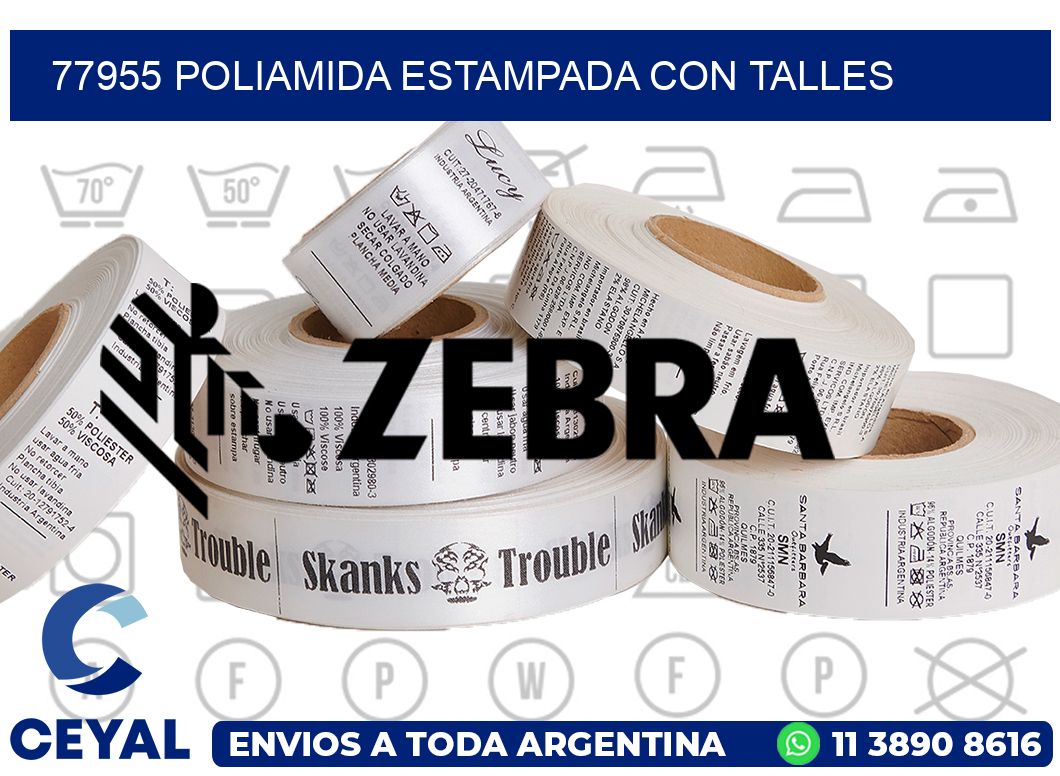 77955 POLIAMIDA ESTAMPADA CON TALLES