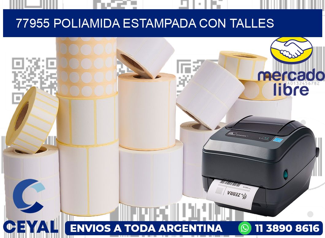 77955 POLIAMIDA ESTAMPADA CON TALLES