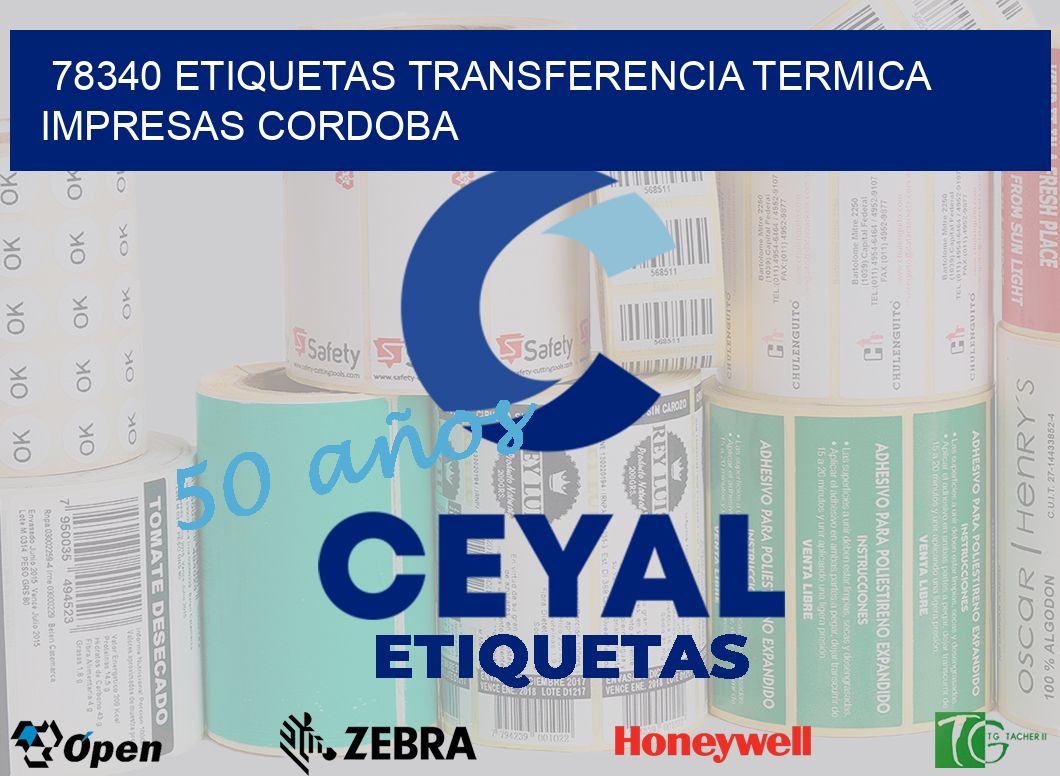 78340 ETIQUETAS TRANSFERENCIA TERMICA IMPRESAS CORDOBA