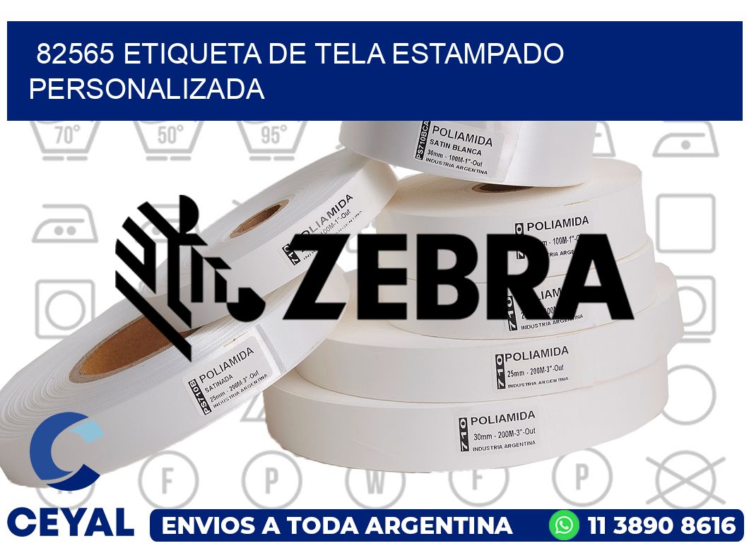 82565 ETIQUETA DE TELA ESTAMPADO PERSONALIZADA