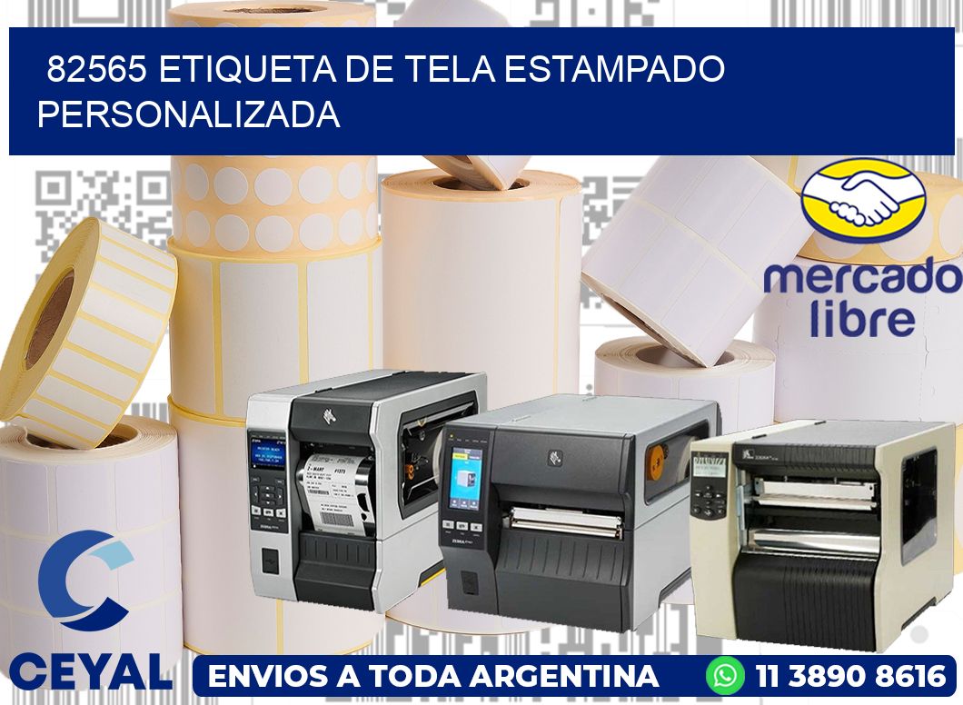 82565 ETIQUETA DE TELA ESTAMPADO PERSONALIZADA