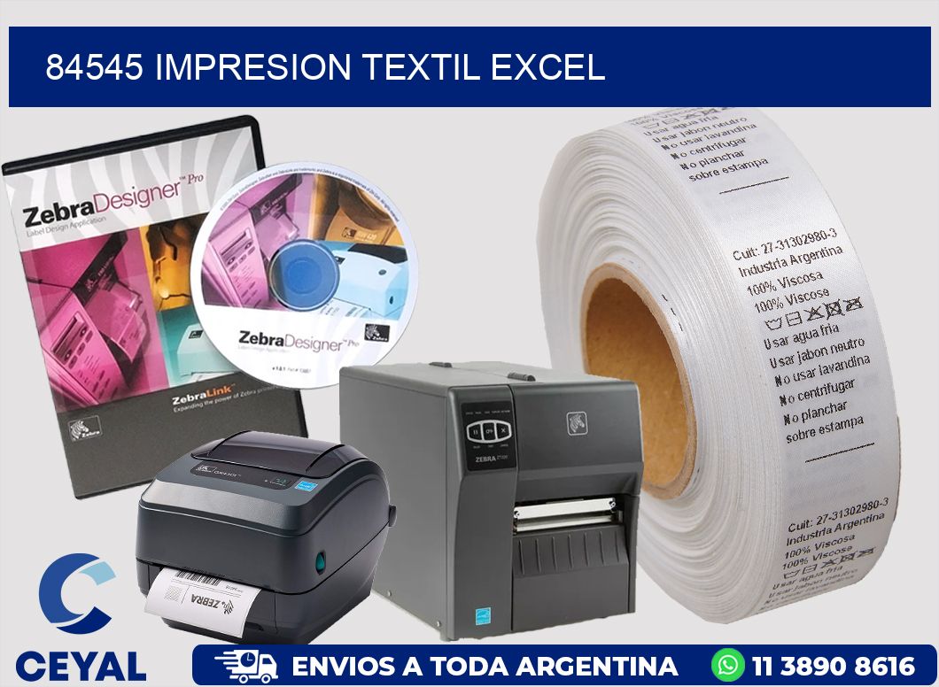 84545 IMPRESION TEXTIL EXCEL