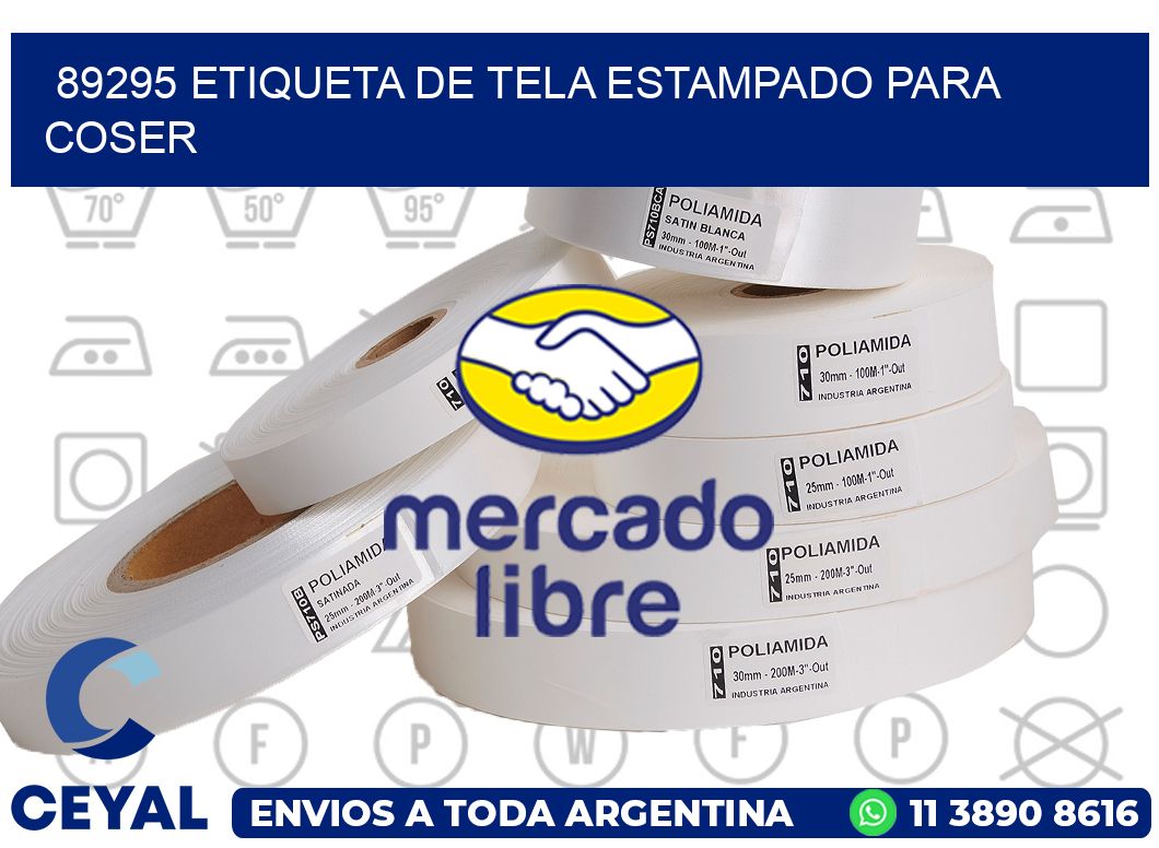 89295 ETIQUETA DE TELA ESTAMPADO PARA COSER
